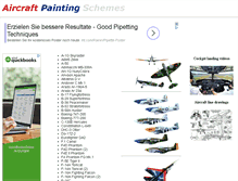 Tablet Screenshot of aircraftpaintingschemes.com